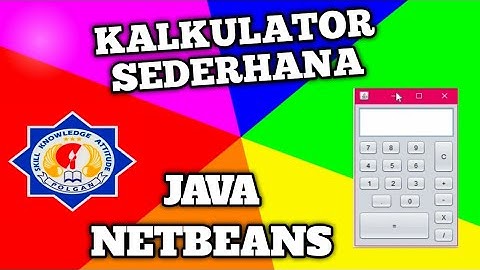 kalkulator sederhana java Netbeans