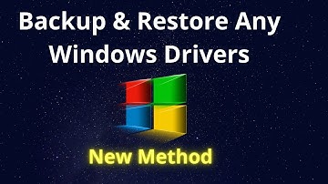 Windows Drivers BackUp and Restore || How To BackUp And Restore Windows Drivers