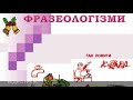 Відеоурок з української мови на тему «Фразеологізми та їх вживання»