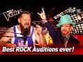 TOP 10 ROCK Blind Auditions that made The Voice coaches go crazy!