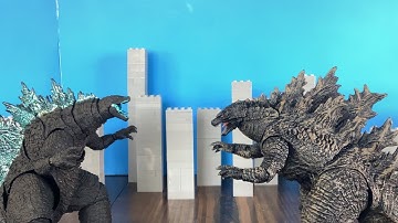 Stonezillas revenge Godzilla vs stone Zilla epic battle stop motion