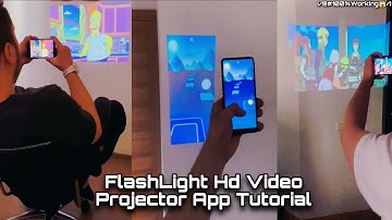 How to Mobile FlashLight Video Projector in Any Mobile💯😱| FlashLight HD Video Projector TutorialGAME