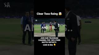 IPL toss fixing live prove.. #ipl #matchfixing #cricket #msdhonu