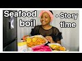 Trying Seafood Boil Mukbang + Story Time: how I almost got stabbed| Namibian Youtuber| Kaino