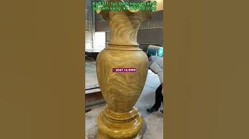 Lục bình Gỗ Cẩm Vàng Nguyên khối siêu mập, kích thước 176 * 69cm - Gỗ Việt Bắc