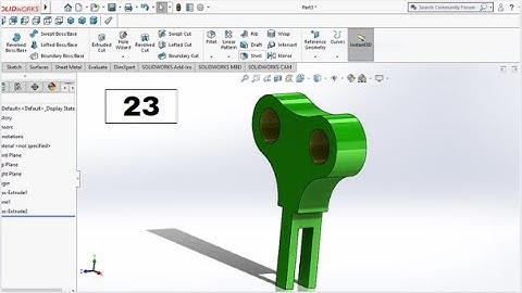 SolidWorks Tutorial Exercise 23 | Learn SolidWorks 3D