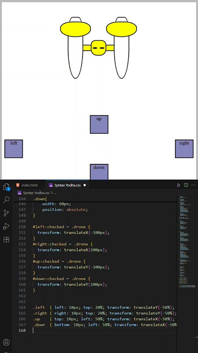 Drone Monster UI animation Using Only HTML & CSS | No JavaScript! | #htmlcssproject #drone