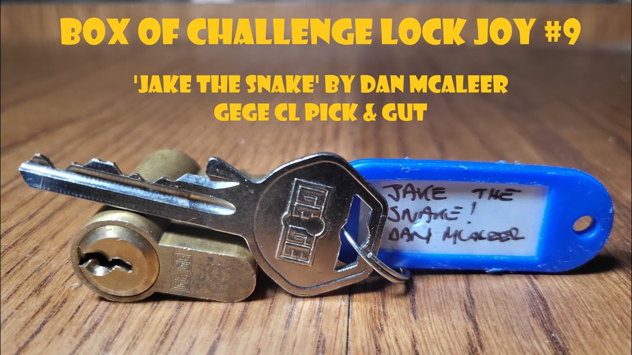Коробка с замком-ключом Challenge Lock Joy №9 — «Джейк Змей» Дэна Макалира — GeGe CL Pick & Gut