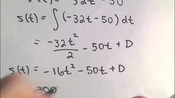 Gravity and Vertical Motion Problem - Calculus