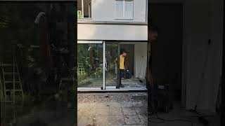 DRUTEX IGLO HS Montage - Terrassentür in der Farbe Schwarz Ulti Matt