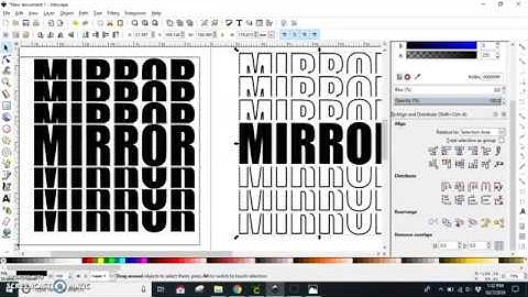 How to Create a Mirror It Text Effect in Design Space & Inkscape
