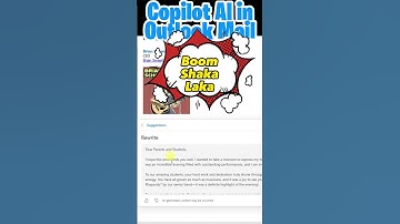 Copilot AI in Microsoft Outlook #shorts
