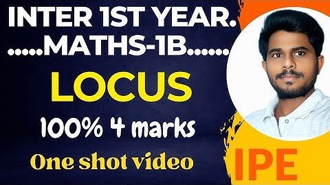 LOCUS/JUNIOR INTER MATHS-1B//IMP 4MARKS //IPE//TS&AP/IN TELUGU//@naveenreddyMATH