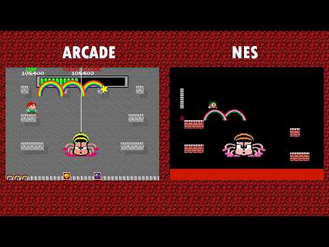 Arcade vs. NES - Rainbow Islands: The Story of Bubble Bobble 2