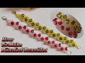 Simple & Easy Crystal Beads Bracelet 🌸🎀 | Crystal Beads Bracelet Tutorial for beginners #diy #beads