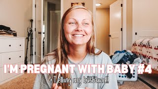 FINDING OUT I'M PREGNANT W\/ BABY NO. 4 | Telling my husband!! | Zoey McKenzie