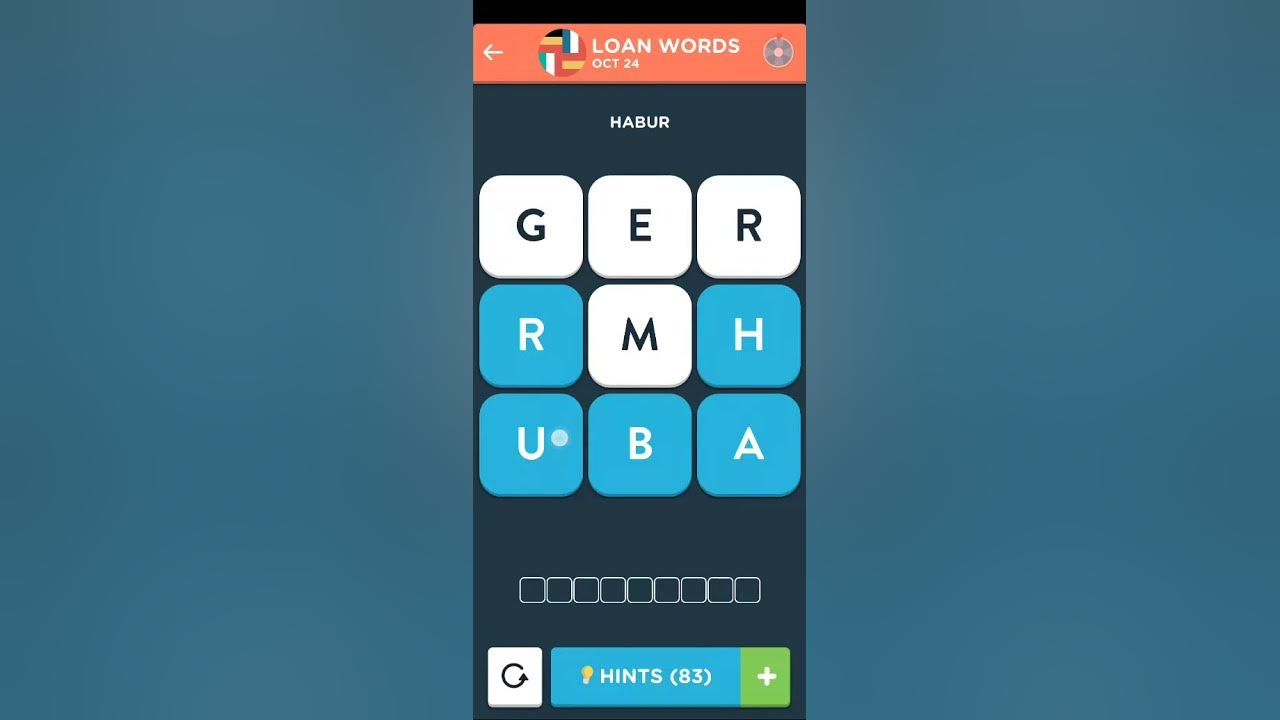Wordbrain 2 Daily October 24 2022 Answers [LOAN WORDS] Wordbrain 2