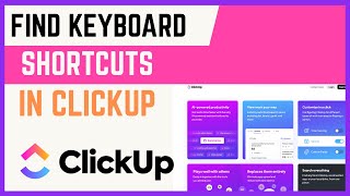 How To Find Keyboard Shortcuts For ClickUp Workspace