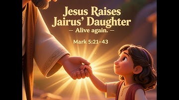 Jesus Raises Jairus’ Daughter | Alive again! | Powerful Miracle Story for Kids | Mark 5:21–43