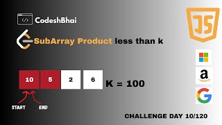 LeetCode 713: Solve Subarray Product Less Than K in JUST 15 Minutes