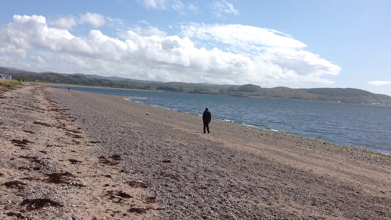 The Beach at North Ledaig Caravan Club Site