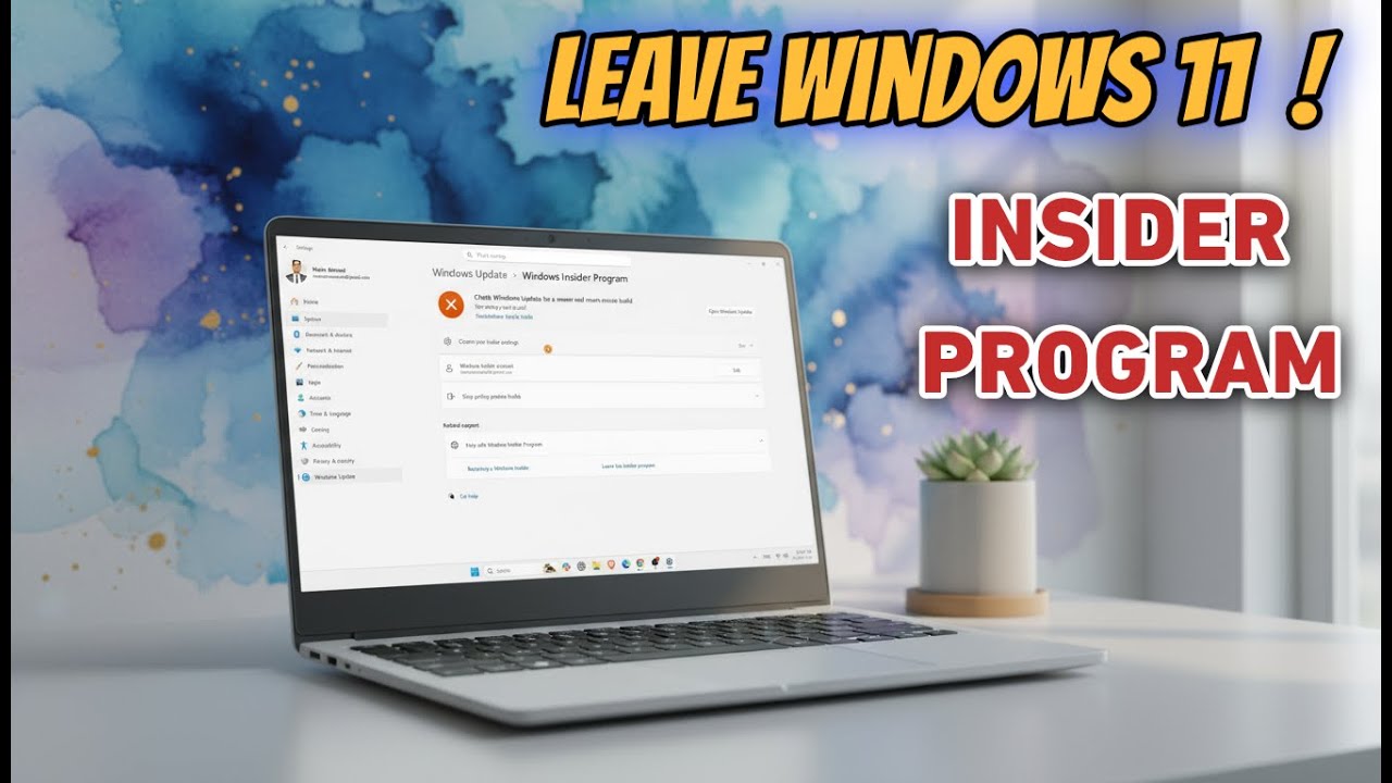 Quit Windows 11 Insider Program NOW! EASY Step-by-Step Guide to Leave ...