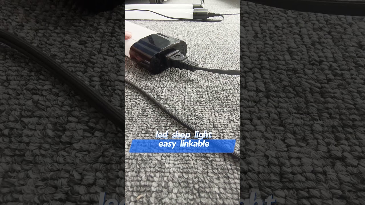 led shop light easy linkable,with plug cord, plug and play.