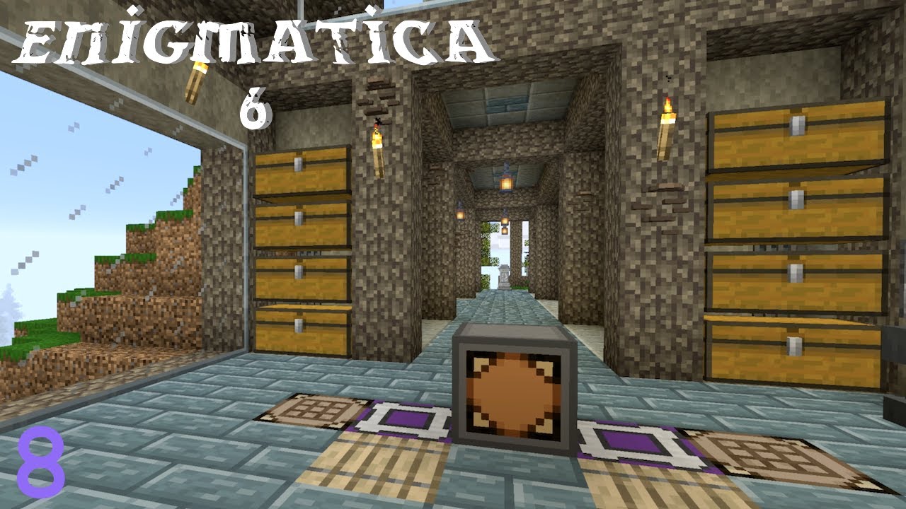 Enigmatica 6 - Ep. 8 - Inventory help from Simple Pipes! - YouTube