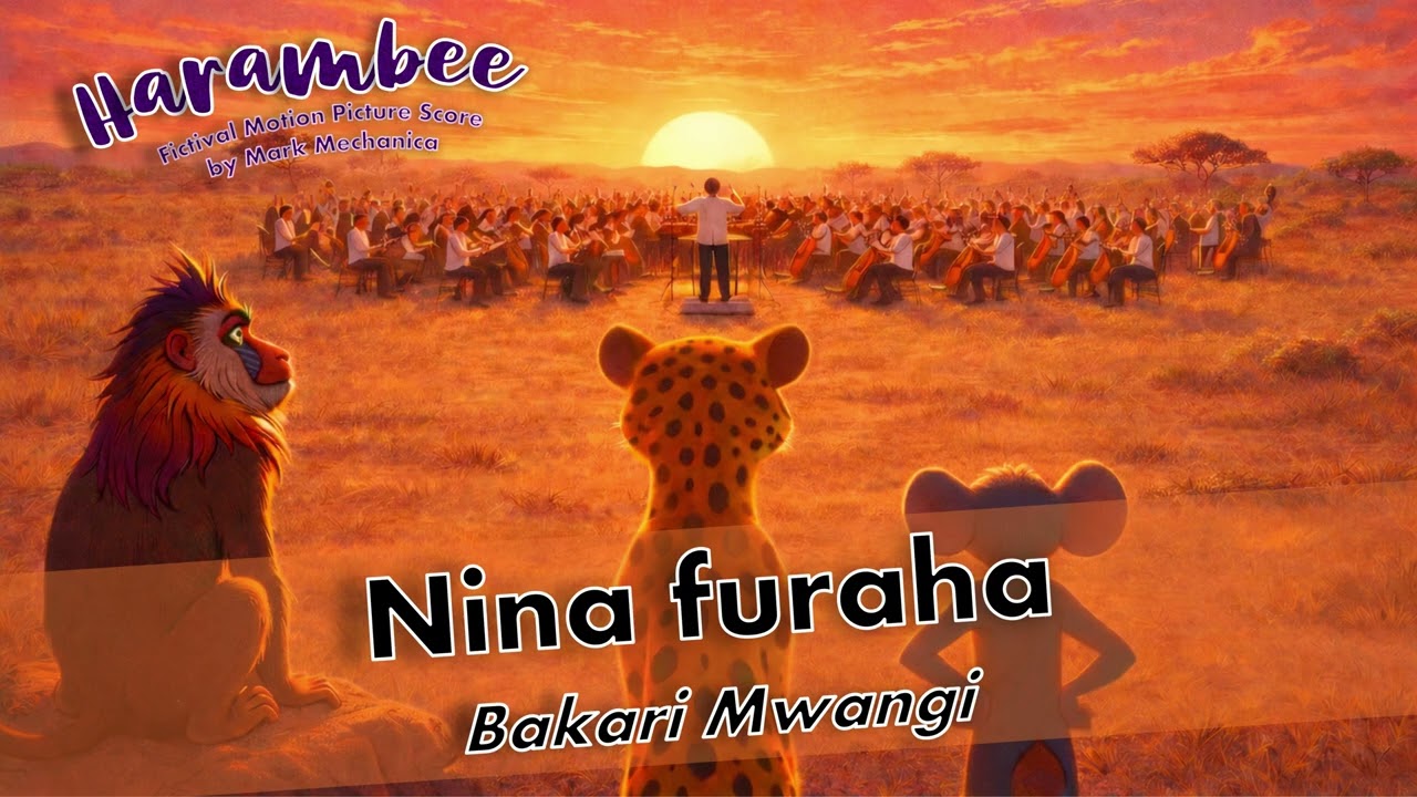 Watch Bakari Mwangi & Mark Mechanica - Nina furaha I'm Happy Score Edition - Harambee Motion Picture Sound on YouTube Watch Bakari Mwangi & Mark Mechanica - Nina furaha I'm Happy Score Edition - Harambee Motion Picture Sound on YouTube