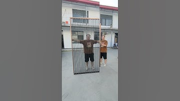 Hd folding screen door, push-pull smooth