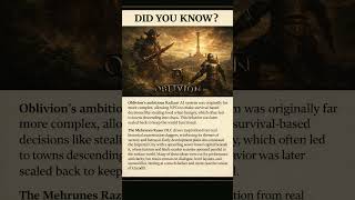 Oblivion #oblivion #oblivionremastered #gamingfacts #didyouknow #artstyle  #artform