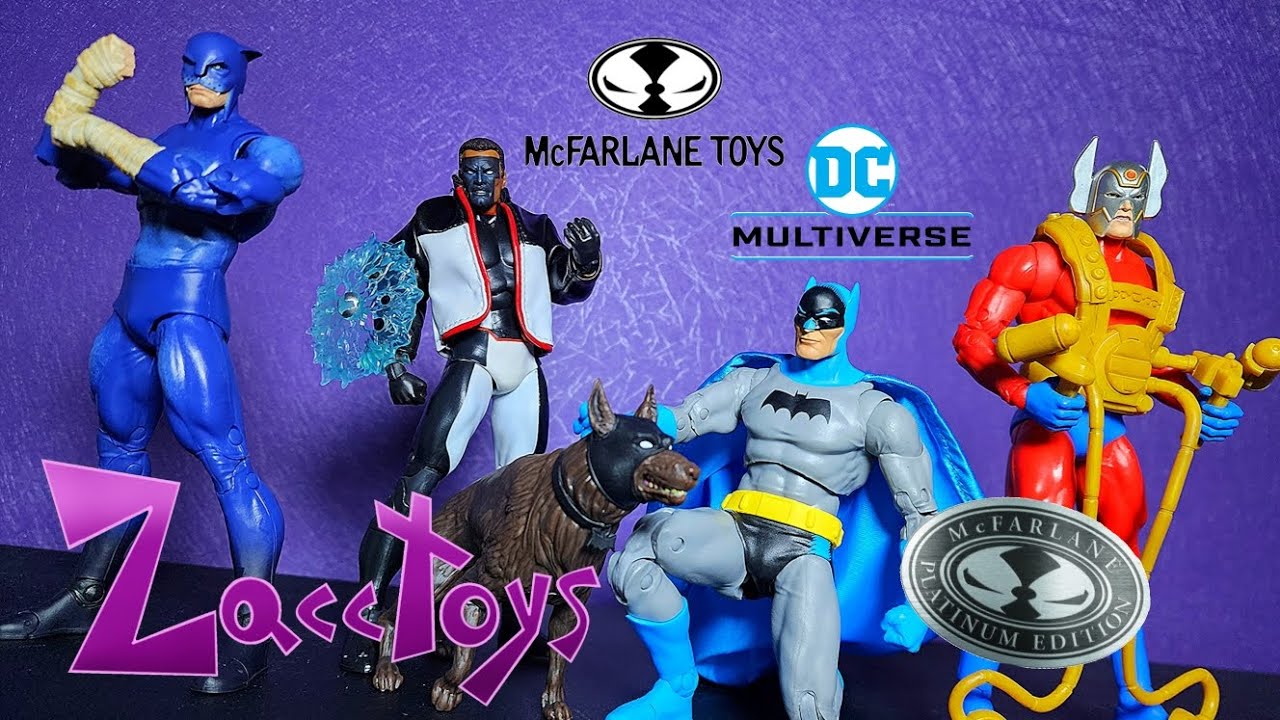 McFarlane Toys Dc Multiverse Orion, Mr. Terrific, Wildcat, Silver Age Batman Action Figure Review!
