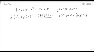 Add and Subtract Polynomial functions