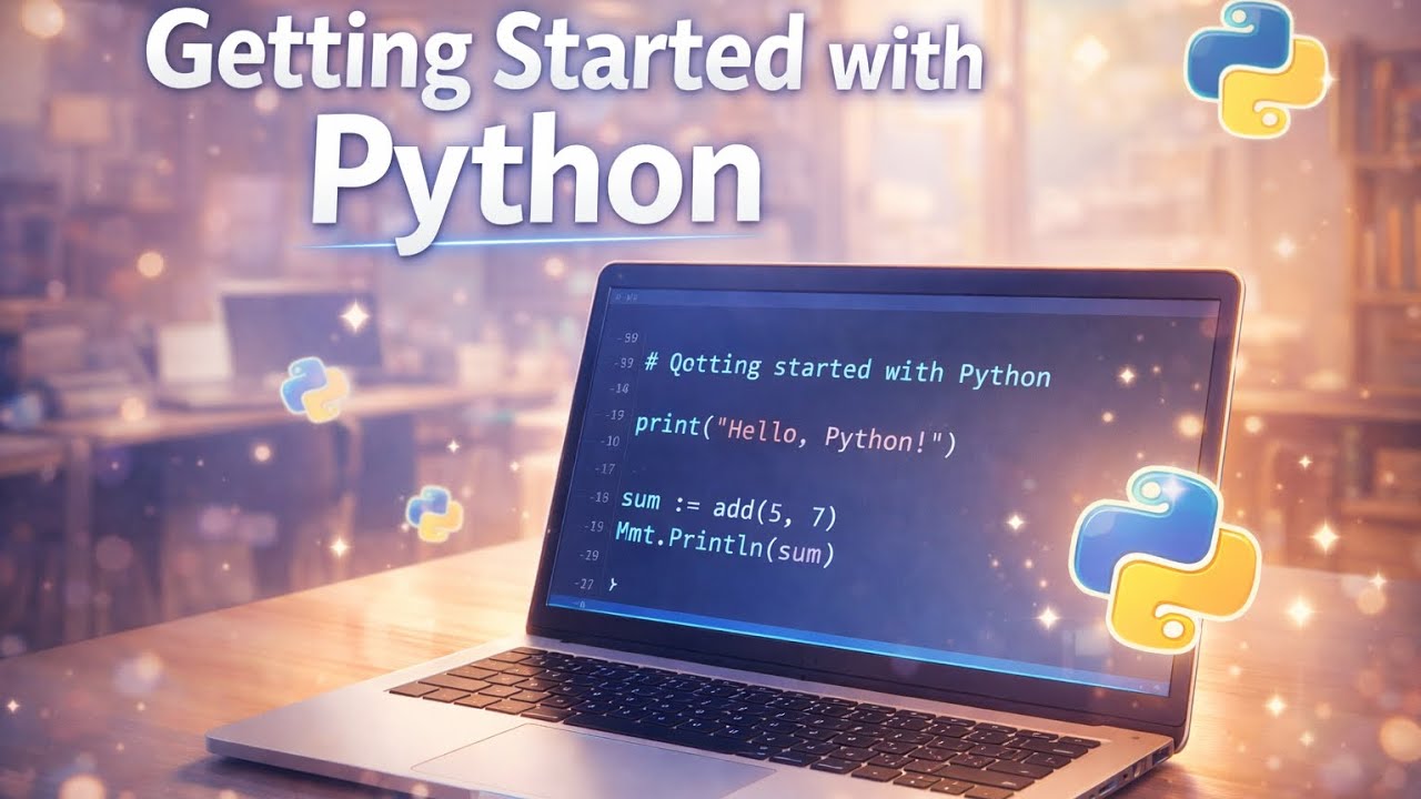 Get Started with Python Explained in English | Beginner Friendly Anime Style Tutorial