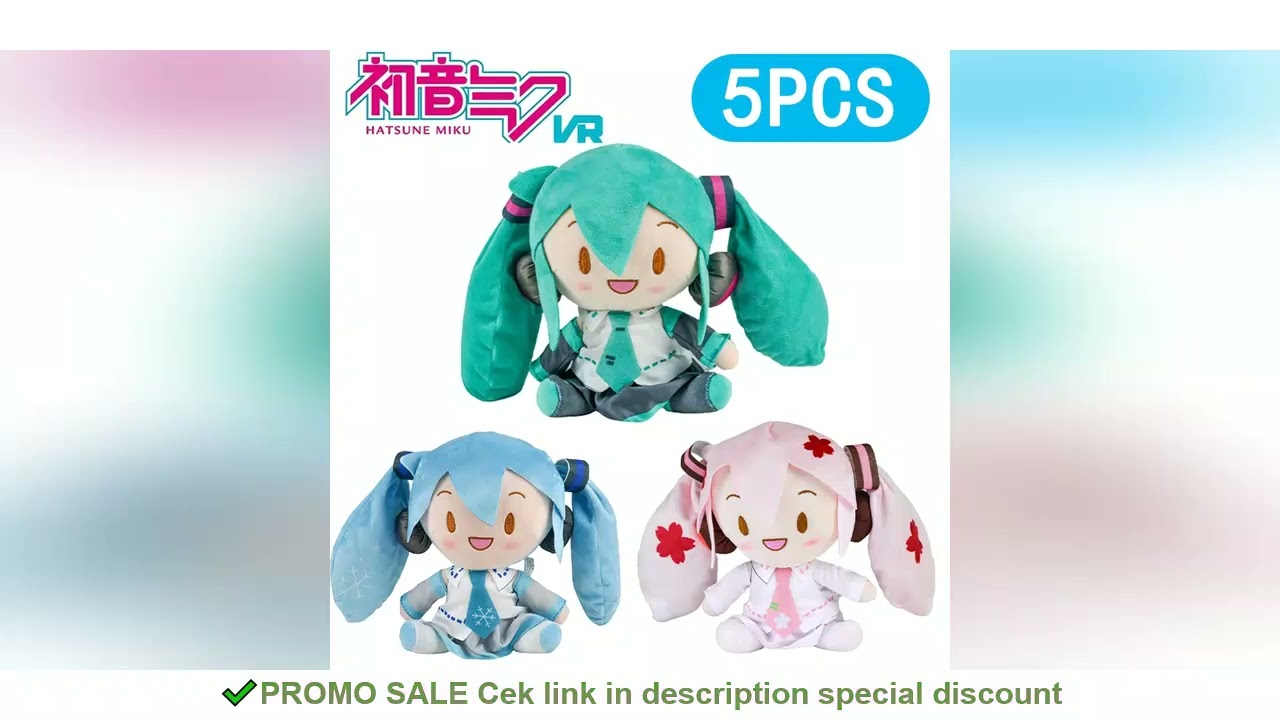 20cm Hatsune Miku Plush Fuwawa Fuwawa Anime Kawaii Cute Toy Doll Plush Plush Pillow Room Car Desk De