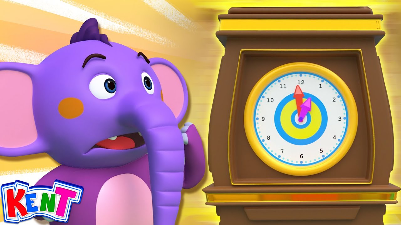 ⁣Hickory Dickory Dock + More Nursery Rhymes & Kids Songs | Kent The Elephant