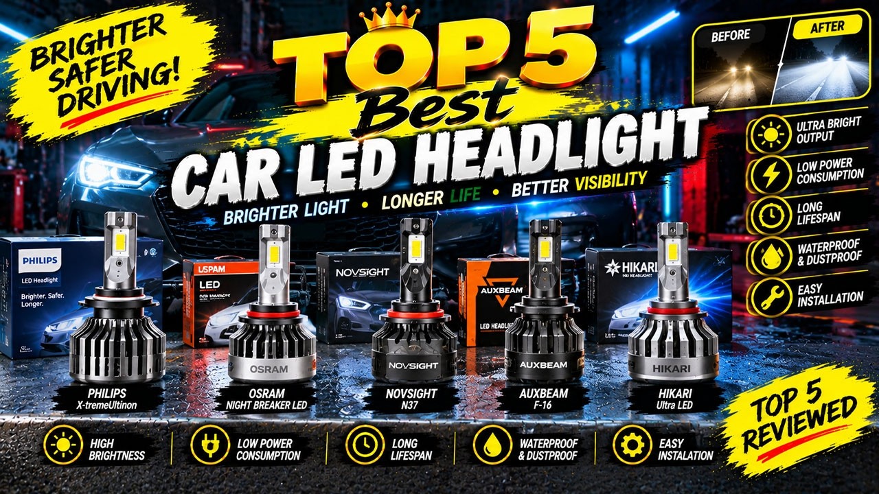Top 5 Best LED Headlight Bulbs for Cars in 2026 - YouTube