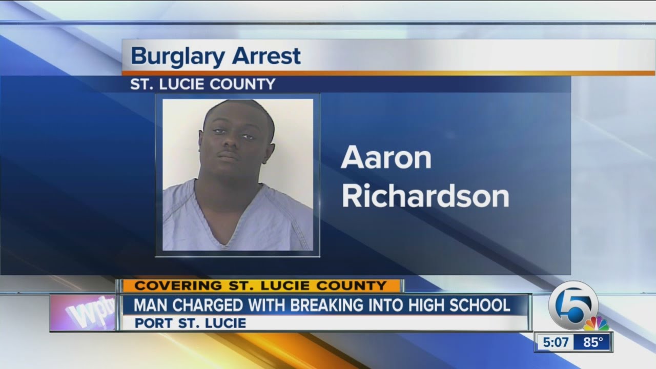 Man charged with breaking into high school - YouTube