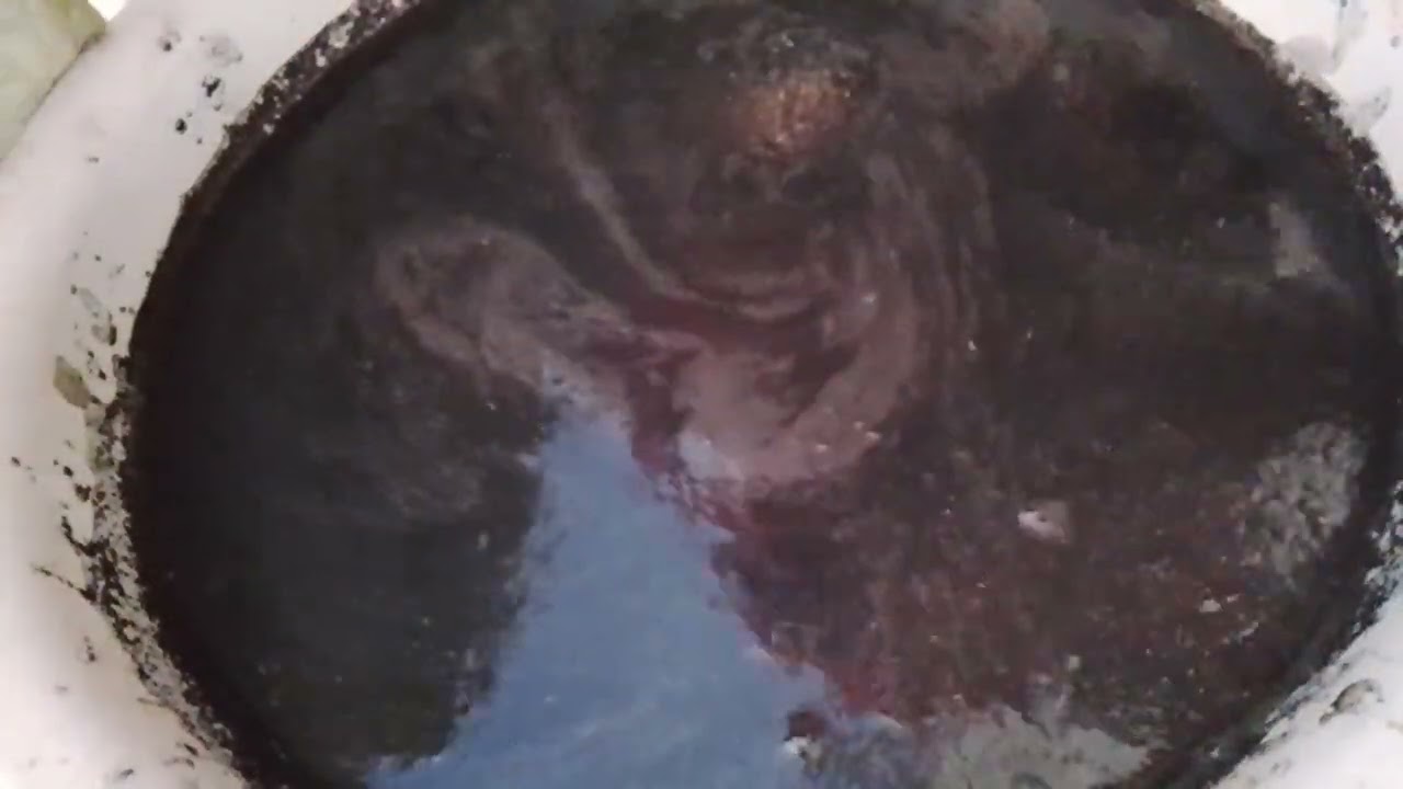 Charcoal dirt water crumbling 💦 