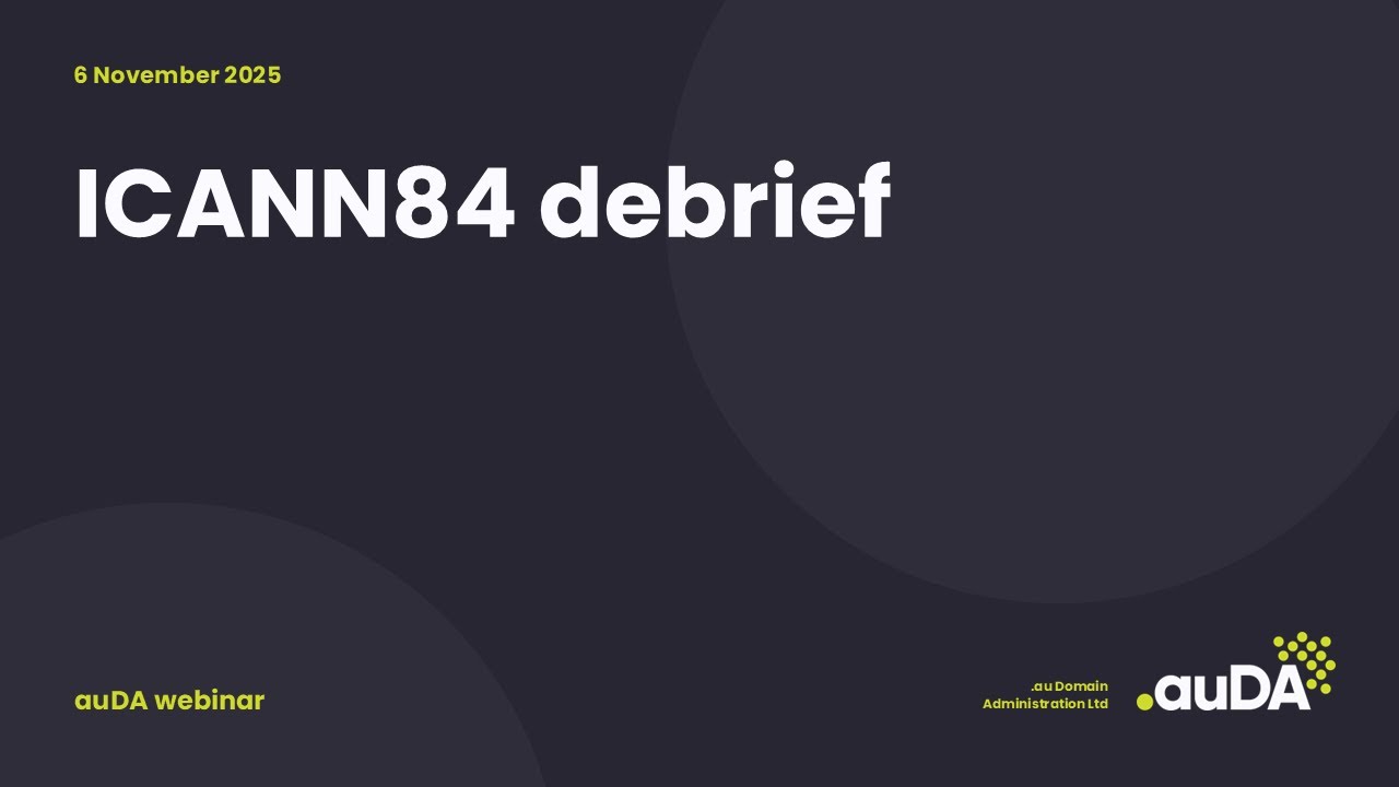 ICANN84 webinar