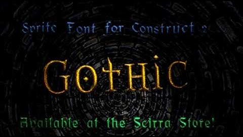 The Gothic sprite font