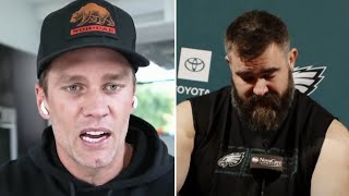 Tom Brady REACTS to Jason Kelce Retiring From the NFL After Crying During Press Conference