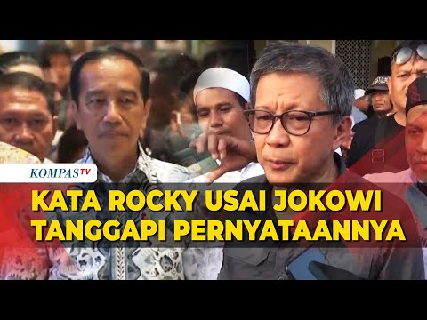 Kata Rocky Gerung Usai Jokowi Respons Pernyataannya yang Diduga Menghina
