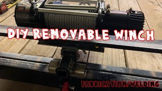 DIY Removable Trailer Winch Mount ( Harbor Freight BadLand 12,000lbs Winch )