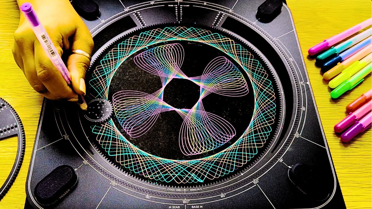 🌀🌈Relaxing Spirograph Art | YOU WILL WATCH AT LEAST TWICE🌈🌀