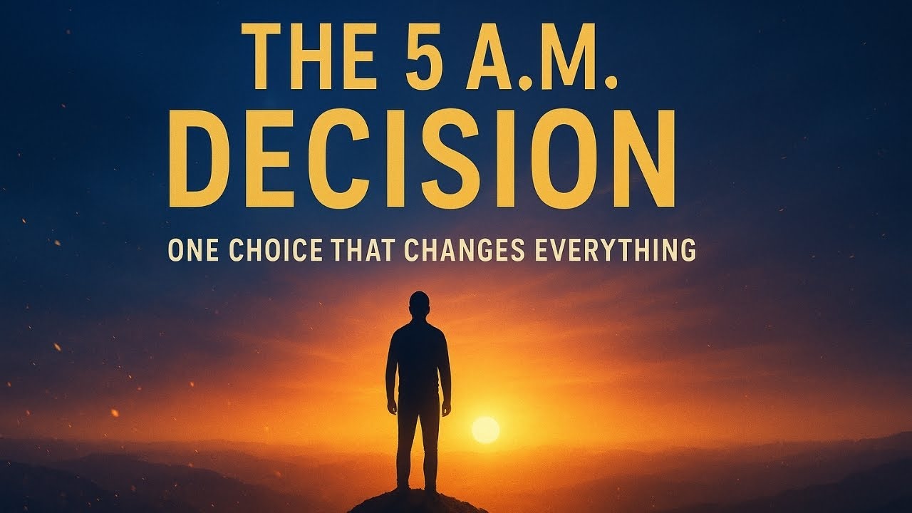 The 5 A.M. Decision One Choice That Changes Everything YouTube