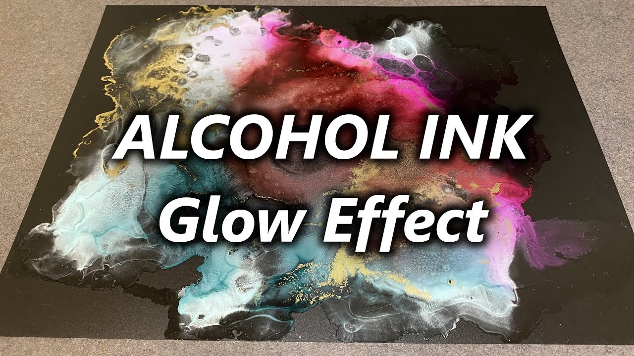 Glow effect in Alcohol Inks YouTube