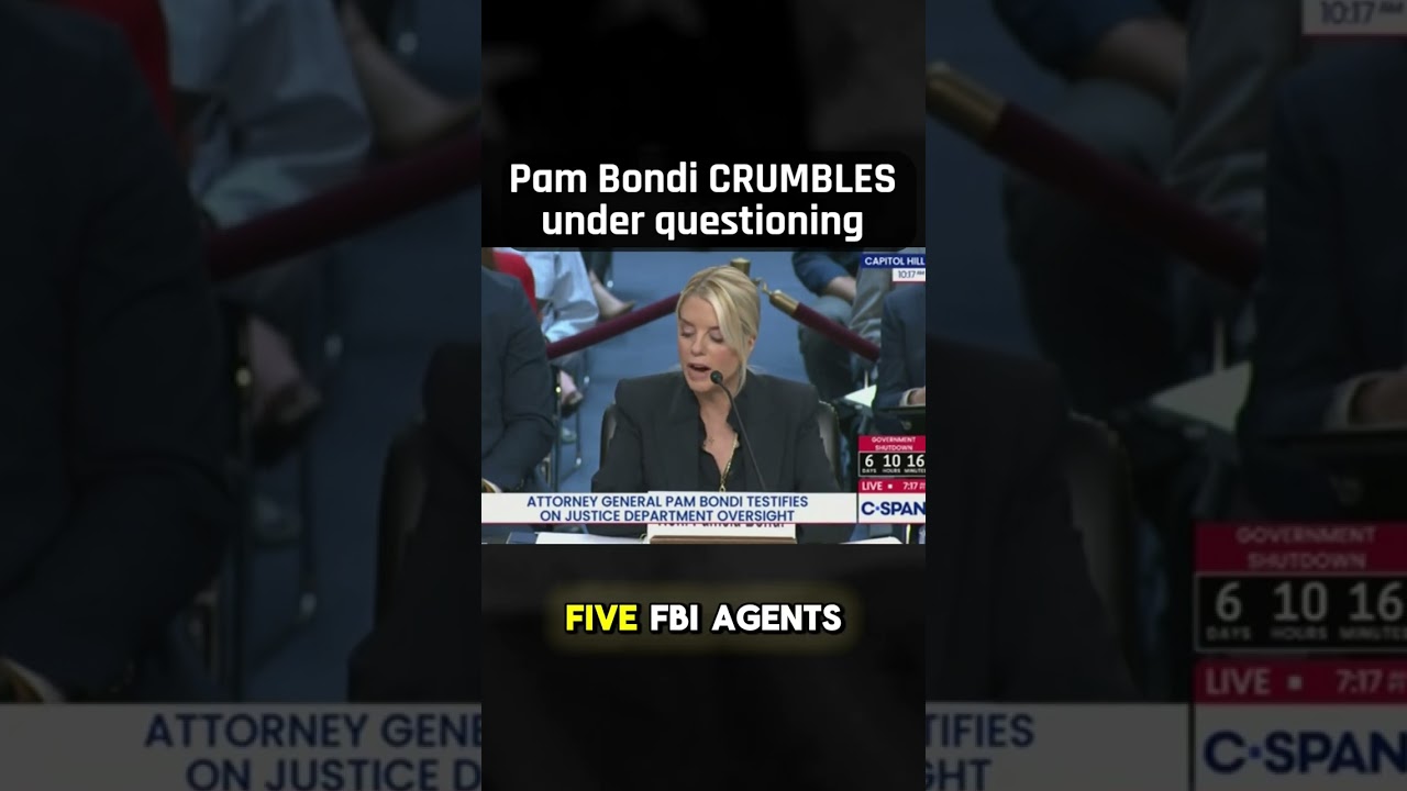 Pam Bondi  CRUMBLES under questioning