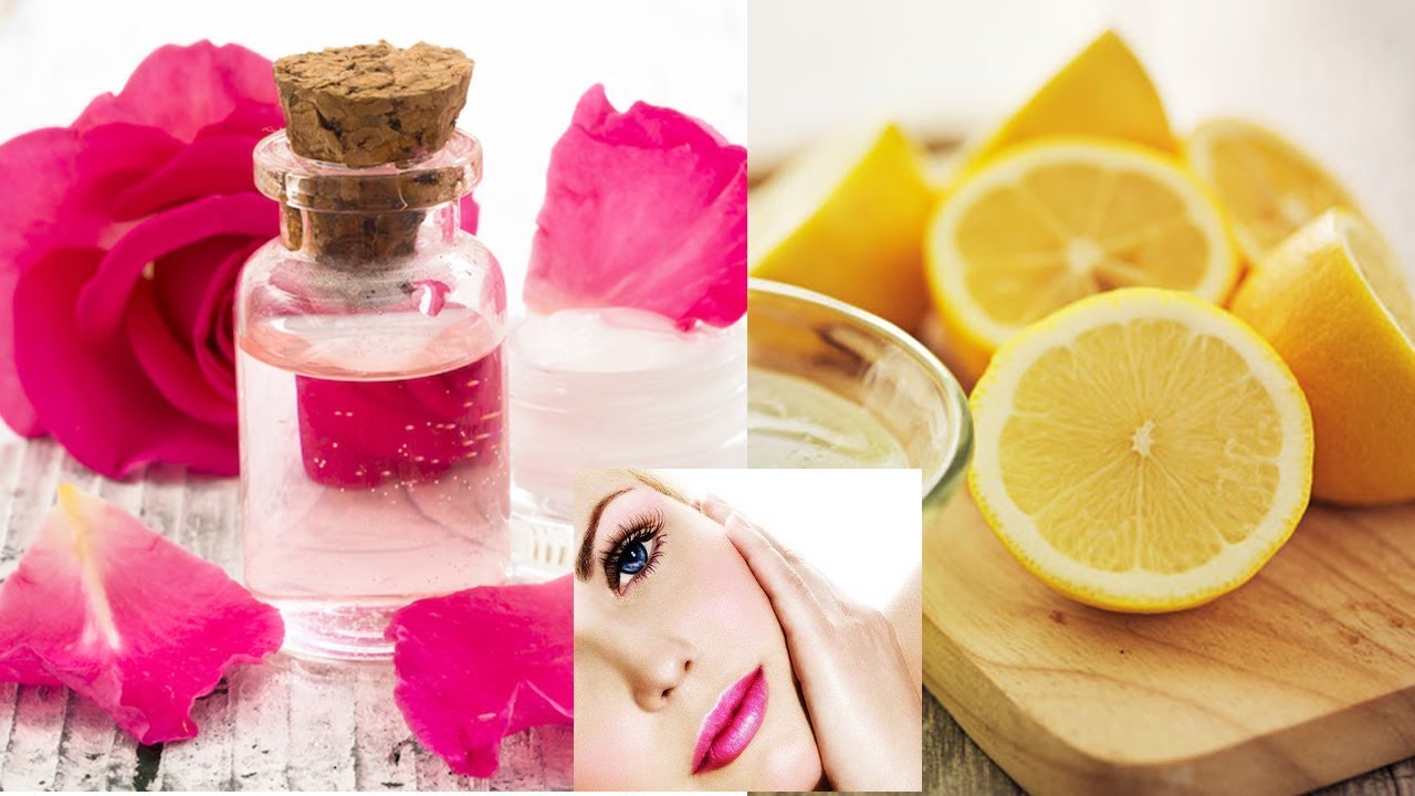 Lemon Juice and Rosewater for Skin Lightening How to lighten skin