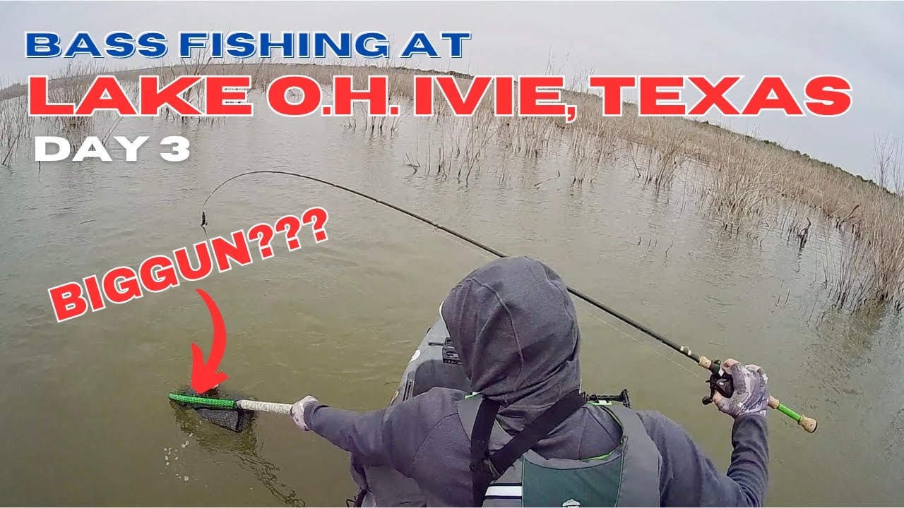 Day 3 Bass Fishing From a Kayak at Lake OH Ivie YouTube